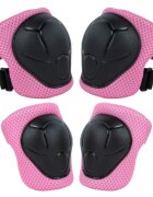 Kidwell Set de protectie pentru copii Trix Pink cotiere si genunchiere marimea S