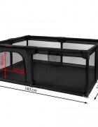 Kidwell Tarc de joaca pentru copii 120x180 cm Fanko Negru