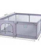 Kidwell Tarc de joaca pentru copii 202 x 182 cm Fanko Gray
