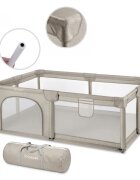 Kidwell Tarc pliabil pentru copii Fanko Beige pentru joaca 0-6 ani 120 x 180 cm