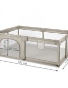 Kidwell Tarc pliabil pentru copii Fanko Beige pentru joaca 0-6 ani 120 x 180 cm