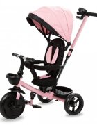Kidwell Tricicleta pentru copii Axel Roz cu sezut rotativ roti din spuma EVA suport pentru picioare control parental suport pentru pahar centura de siguranta greutate admisa 25 kg