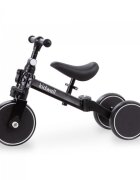 Kidwell Tricicleta pentru copii Pico Black cu pedale 3 in 1 scaun reglabil pe inaltime reglarea in 3 trepte a distantei dintre ghidon si copil potrivita pentru inaltimea unui copil 90 - 124 cm