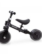 Kidwell Tricicleta pentru copii Pico Black cu pedale 3 in 1 scaun reglabil pe inaltime reglarea in 3 trepte a distantei dintre ghidon si copil potrivita pentru inaltimea unui copil 90 - 124 cm