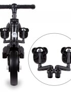 Kidwell Tricicleta pentru copii Pico Black cu pedale 3 in 1 scaun reglabil pe inaltime reglarea in 3 trepte a distantei dintre ghidon si copil potrivita pentru inaltimea unui copil 90 - 124 cm