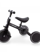 Kidwell Tricicleta pentru copii Pico Black cu pedale 3 in 1 scaun reglabil pe inaltime reglarea in 3 trepte a distantei dintre ghidon si copil potrivita pentru inaltimea unui copil 90 - 124 cm