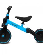 Kidwell Tricicleta pentru copii Pico Blue cu pedale 3 in 1 scaun reglabil pe inaltime reglarea in 3 trepte a distantei dintre ghidon si copil potrivita pentru inaltimea unui copil 90 - 124 cm