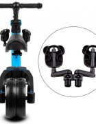 Kidwell Tricicleta pentru copii Pico Blue cu pedale 3 in 1 scaun reglabil pe inaltime reglarea in 3 trepte a distantei dintre ghidon si copil potrivita pentru inaltimea unui copil 90 - 124 cm