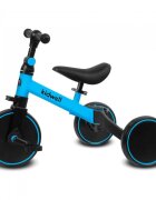 Kidwell Tricicleta pentru copii Pico Blue cu pedale 3 in 1 scaun reglabil pe inaltime reglarea in 3 trepte a distantei dintre ghidon si copil potrivita pentru inaltimea unui copil 90 - 124 cm