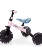 Kidwell Tricicleta pentru copii Pico Flower 3 in 1 cu pedale cu scaun reglabil in inaltime roti din spuma Eva potrivita pentru inaltimea unui copil 90 - 124 cm