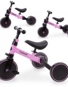 Kidwell Tricicleta pentru copii Pico Pink cu pedale 3 in 1 scaun reglabil pe inaltime reglarea in 3 trepte a distantei dintre ghidon si copil potrivita pentru inaltimea unui copil 90 - 124 cm