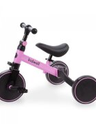Kidwell Tricicleta pentru copii Pico Pink cu pedale 3 in 1 scaun reglabil pe inaltime reglarea in 3 trepte a distantei dintre ghidon si copil potrivita pentru inaltimea unui copil 90 - 124 cm