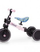 Kidwell Tricicleta pentru copii Pico Spring Flower cu pedale 3 in 1 scaun reglabil pe inaltime reglarea in 3 trepte a distantei dintre ghidon si copil potrivita pentru inaltimea unui copil 90 - 124 cm