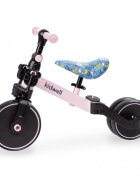 Kidwell Tricicleta pentru copii Pico Spring Flower cu pedale 3 in 1 scaun reglabil pe inaltime reglarea in 3 trepte a distantei dintre ghidon si copil potrivita pentru inaltimea unui copil 90 - 124 cm