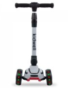 Kidwell Trotineta Jax Gray Black cu 3 roti pliabila reglabila din aluminiu greutate admisa 50 kg varsta 3 ani+