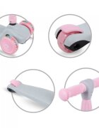 Kidwell Trotineta Jax Gray Pink cu 3 roti pliabila reglabila din aluminiu greutate admisa 50 kg varsta 3 ani+