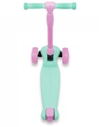 Kidwell Trotineta Jax Mint Pink cu 3 roti pliabila reglabila din aluminiu greutate admisa 50 kg varsta 3 ani+