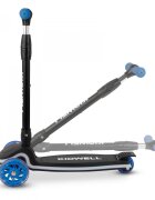 Kidwell Trotineta pentru copii Lumo Blue cu 3 roti platforma si roti Led pliabila reglabila 3+ ani