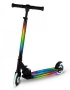 Kidwell Trotineta pentru copii Mido Black 3 in 1 pliabila reglabila cu 2 roti cu iluminare LED incorporata 5 ani+ pana la 100 kg