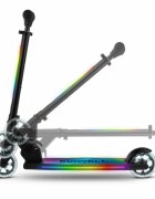 Kidwell Trotineta pentru copii Mido Black 3 in 1 pliabila reglabila cu 2 roti cu iluminare LED incorporata 5 ani+ pana la 100 kg