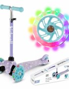 Kidwell Trotineta pentru copii Uno Kitty reglabila roti luminoase 3+ ani pana la 25 kg
