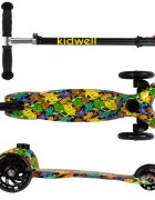 Kidwell Trotineta pentru copii Uno Orbital cu 3 roti ultra usoara 1.8 kg roti Led reglabila 3+ ani