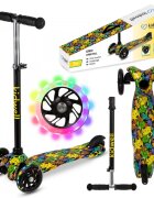 Kidwell Trotineta pentru copii Uno Orbital cu 3 roti ultra usoara 1.8 kg roti Led reglabila 3+ ani
