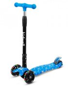 Kidwell Trotineta pentru copii Vento Fotball pliabila cu suspensie roti cu led ghidon din aluminiu reglabil greutate admisa 50 kg varsta 3 ani+