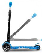 Kidwell Trotineta pentru copii Vento Fotball pliabila cu suspensie roti cu led ghidon din aluminiu reglabil greutate admisa 50 kg varsta 3 ani+