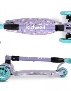 Kidwell Trotineta pentru copii Vento Kitty pliabila roti cu led ghidon din aluminiu reglabil greutate admisa 50 kg varsta 3 ani+