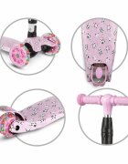 Kidwell Trotineta pentru copii Vento Panda pliabila roti cu led ghidon din aluminiu reglabil greutate admisa 50 kg varsta 3 ani+
