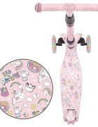 Kidwell Trotineta pentru copii Vento Unicorn pliabila cu suspensie roti cu led ghidon din aluminiu reglabil greutate admisa 50 kg varsta 3 ani+