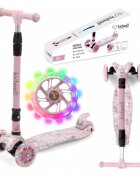 Kidwell Trotineta pentru copii Vento Unicorn pliabila cu suspensie roti cu led ghidon din aluminiu reglabil greutate admisa 50 kg varsta 3 ani+