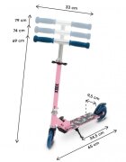 Kidwell Trotineta pliabila WXM Skipo Unicorncu 2 roti LED pliabila ghidon reglabil din aluminiu greutate suportata 50 kg varsta 3 ani+