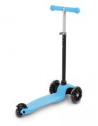 Kidwell Trotineta UNO blue 3 roti cu lumini LED ghidon reglabil din aluminiu greutate maxima 25 kg varsta 3 ani+