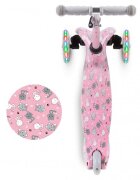 Kidwell Trotineta uno Cats Roz lumini LED ghidon reglabil din aluminiu greutatea admisa 25 kg varsta 3 ani+