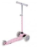 Kidwell Trotineta uno Cats Roz lumini LED ghidon reglabil din aluminiu greutatea admisa 25 kg varsta 3 ani+