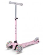 Kidwell Trotineta uno Cats Roz lumini LED ghidon reglabil din aluminiu greutatea admisa 25 kg varsta 3 ani+