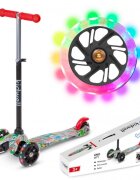 Kidwell Trotineta uno City lumini LED ghidon reglabil din aluminiu greutatea admisa 25 kg varsta 3 ani+