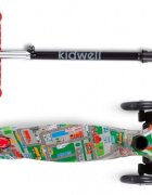 Kidwell Trotineta uno City lumini LED ghidon reglabil din aluminiu greutatea admisa 25 kg varsta 3 ani+