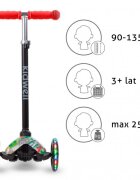 Kidwell Trotineta uno City lumini LED ghidon reglabil din aluminiu greutatea admisa 25 kg varsta 3 ani+