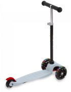 Kidwell Trotineta Uno Gri cu led ghidon din aluminiu reglabil greutate admisa 25 kg varsta 3 ani+