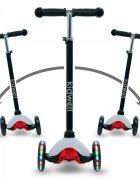 Kidwell Trotineta Uno Gri cu led ghidon din aluminiu reglabil greutate admisa 25 kg varsta 3 ani+