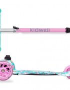 Kidwell Trotineta uno Happy lumini LED ghidon reglabil din aluminiu greutatea admisa 25 kg varsta 3 ani+