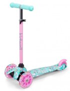 Kidwell Trotineta uno Happy lumini LED ghidon reglabil din aluminiu greutatea admisa 25 kg varsta 3 ani+