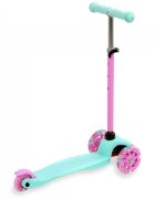 Kidwell Trotineta Uno Mint cu led ghidon din aluminiu reglabil greutate admisa 25 kg varsta 3 ani+