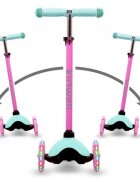 Kidwell Trotineta Uno Mint cu led ghidon din aluminiu reglabil greutate admisa 25 kg varsta 3 ani+
