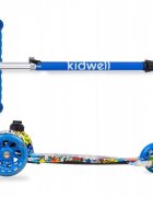 Kidwell Trotineta uno Monsters lumini LED ghidon reglabil din aluminiu greutatea admisa 25 kg varsta 3 ani+