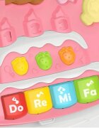 KikkaBoo Antepremergator 2in1 transformabil in masuta de activitati cu panou muzical Candy Party Pink