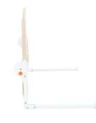 KikkaBoo Bariera de protectie pentru pat copii I am Safe Beige 102 cmrabatabila pentru a permite urcarea sau coborarea copiluluicompatibila cu saltele cu grosime 12-20 cm